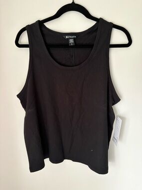 Athleta Black Scoop-Neck Tank